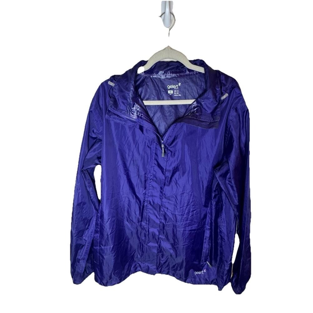Gelert Women's Purple Rain Jacket Hooded Size US 14